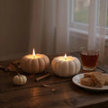 Deko-Kürbis „Autumn Glow“ – Stilvoller Teelichthalter für herbstliche Gemütlichkeit - Print Home