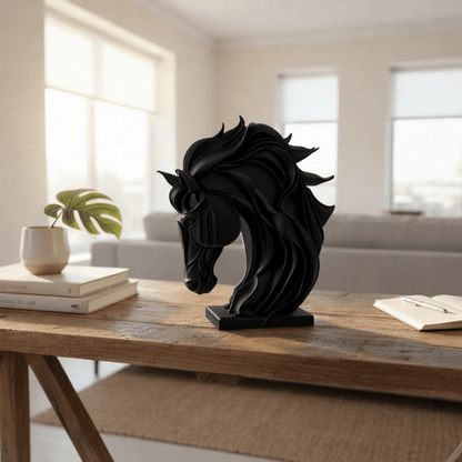 Pia – Moderne Pferdeskulptur in Schwarz oder Weiß | Dekofigur Print Home  Print Home