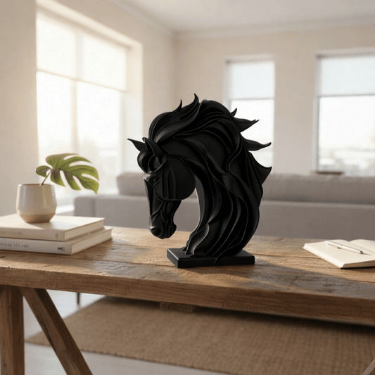 Pia – Moderne Pferdeskulptur in Schwarz oder Weiß | Dekofigur Print Home  Print Home