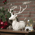 Minimalistische Hirsch-Büste Winter Stag - Print Home
