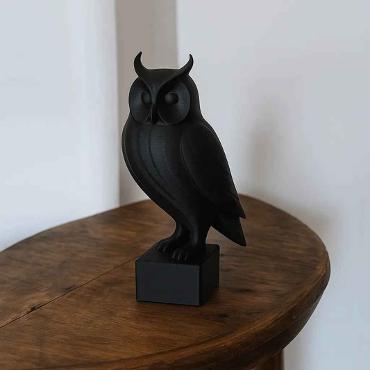 Eulen Skulptur - Print Home