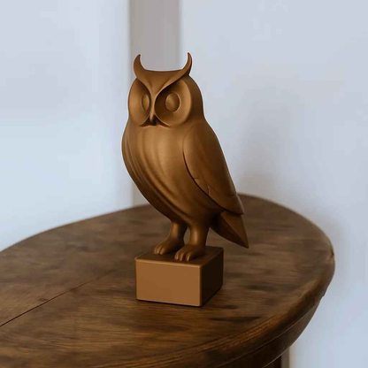 Eulen Skulptur - Print Home