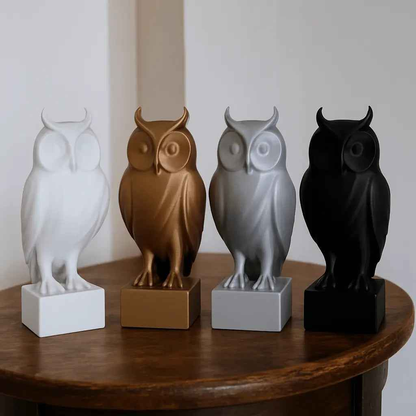 Eulen Skulptur - Print Home