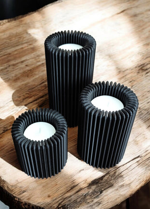 „Ribbed Glow“ – 3er Set Teelichthalter - Print Home„Ribbed Glow“ – 3er Set Teelichthalter235796878Print Home„Ribbed Glow“ – 3er Set Teelichthalter
