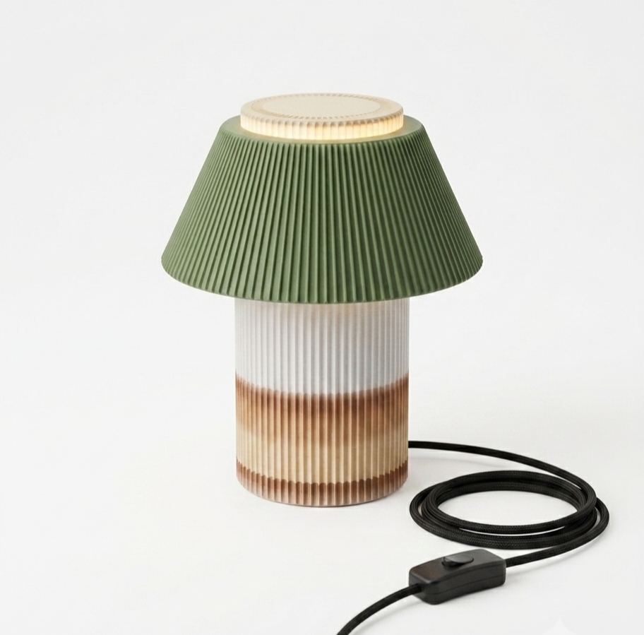 PLISSEA | Limitierte s'Fachl Edition – Plissee Design Tischlampe aus dem 3D-Drucker (E14/E27)