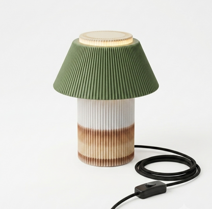 PLISSEA | Limitierte s'Fachl Edition – Plissee Design Tischlampe aus dem 3D-Drucker (E14/E27)