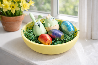 Osternest Set – Dekonest mit Osterhasen & Deko-Eiern