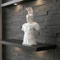Spartan – Moderne Krieger Büste in Schwarz oder Weiß | Dekofigur - Print Home