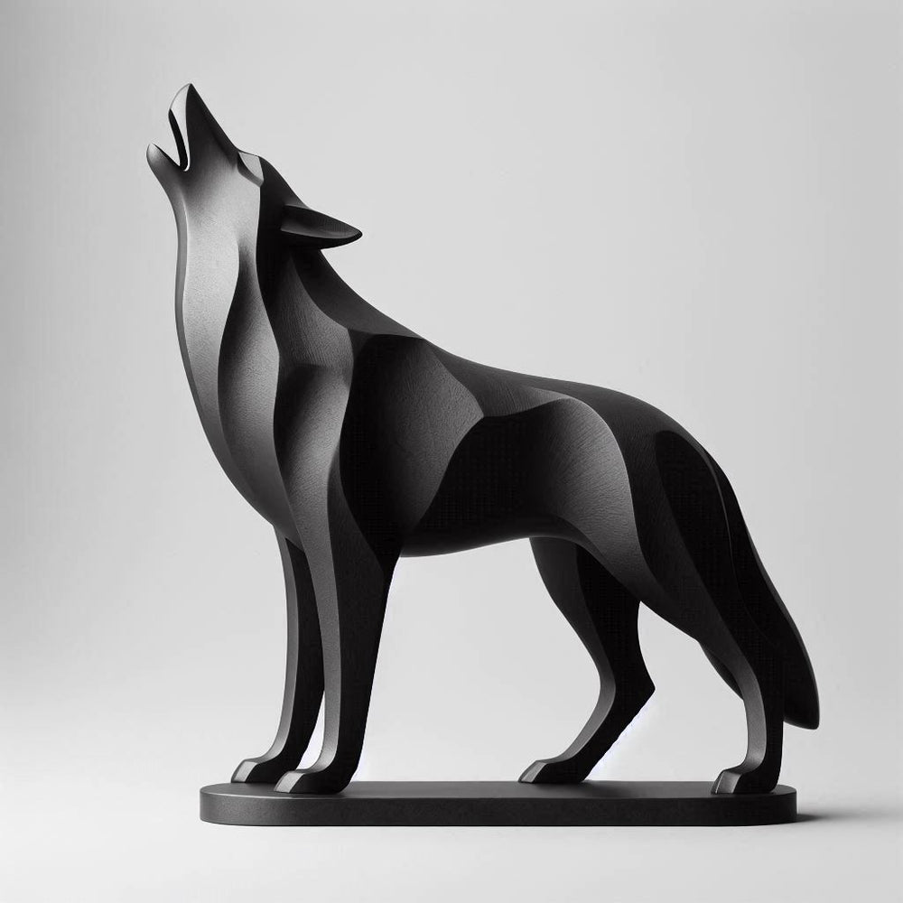 's Wald-Kaiserl Hirsch Skulptur aus PLA, 3D-gedruckt, Produktansicht