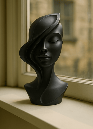 Seraphina: Die Muse der Ewigkeit - Print HomeSeraphina: Die Muse der Ewigkeit2250123665414Print Home3d - druck - plaModerne Deko - Büste Seraphina in Kohle Schwarz, mit samtig - matter Oberfläche, als elegante Fensterbank - Dekoration.3d - gedruckt44887975